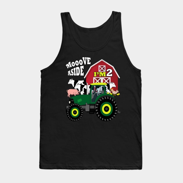 Birthday 2 Year Old Farm Birthday Theme For Two Years Old Tank Top by tamdevo1